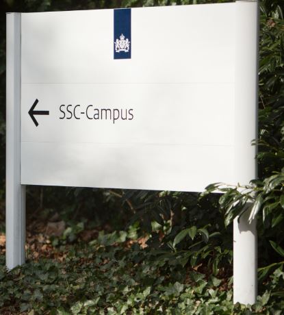 SSC-Campus bord op KNMI terrein